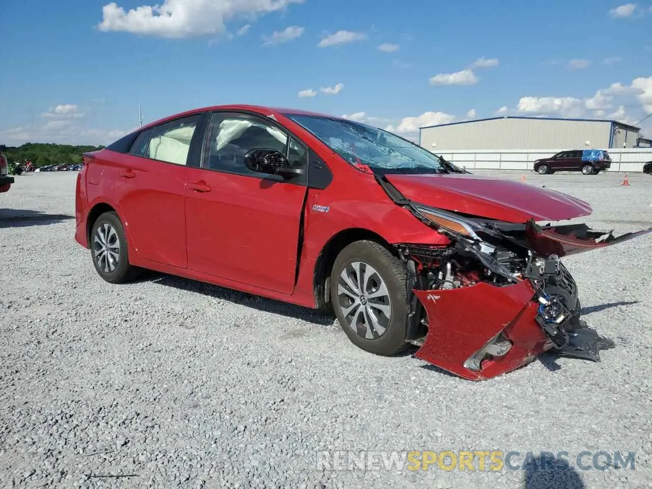 4 Photograph of a damaged car JTDKAMFP4M3185367 TOYOTA PRIUS 2021