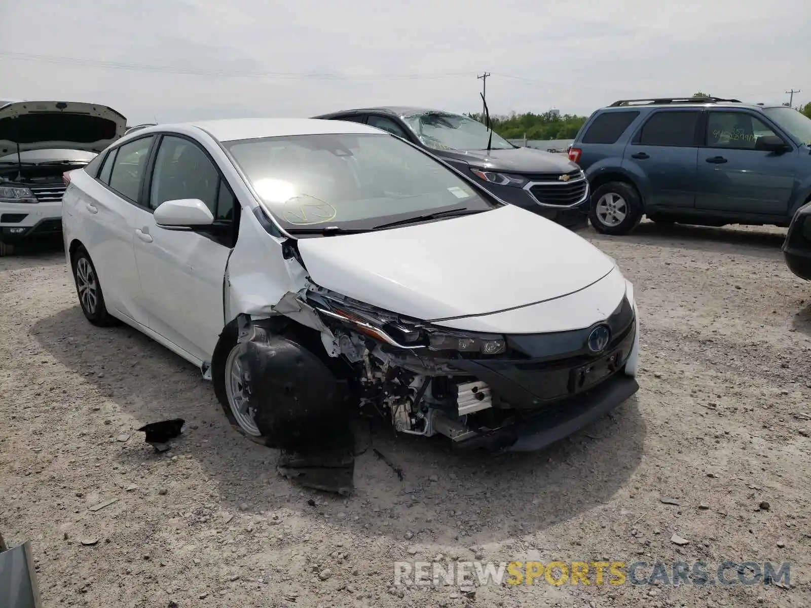 1 Photograph of a damaged car JTDKAMFP4M3187796 TOYOTA PRIUS 2021