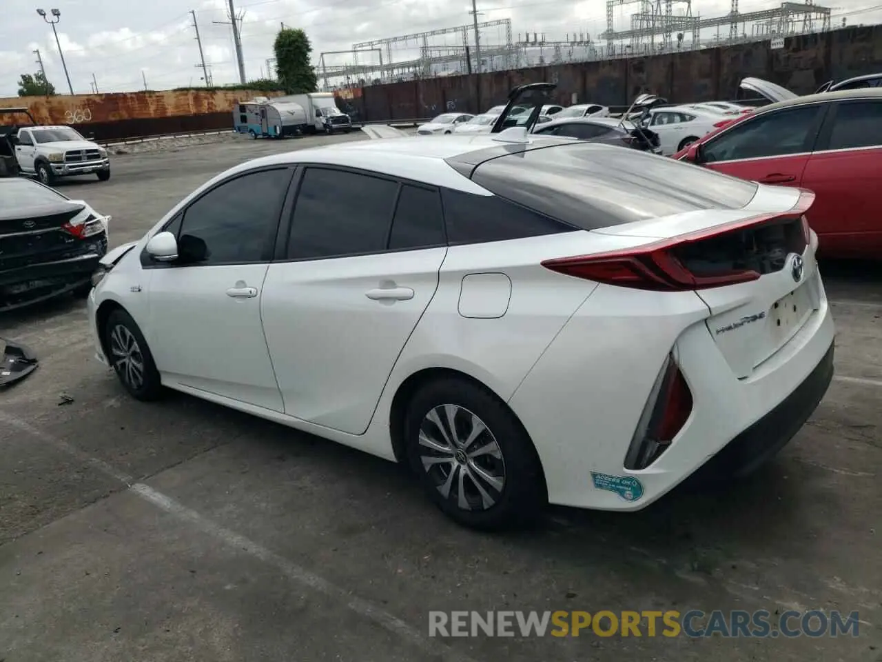 2 Photograph of a damaged car JTDKAMFP4M3192707 TOYOTA PRIUS 2021
