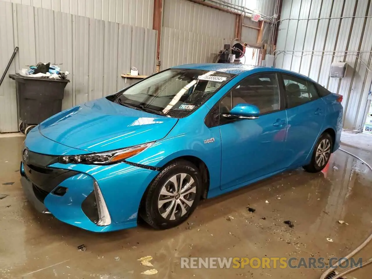1 Photograph of a damaged car JTDKAMFP4M3192772 TOYOTA PRIUS 2021