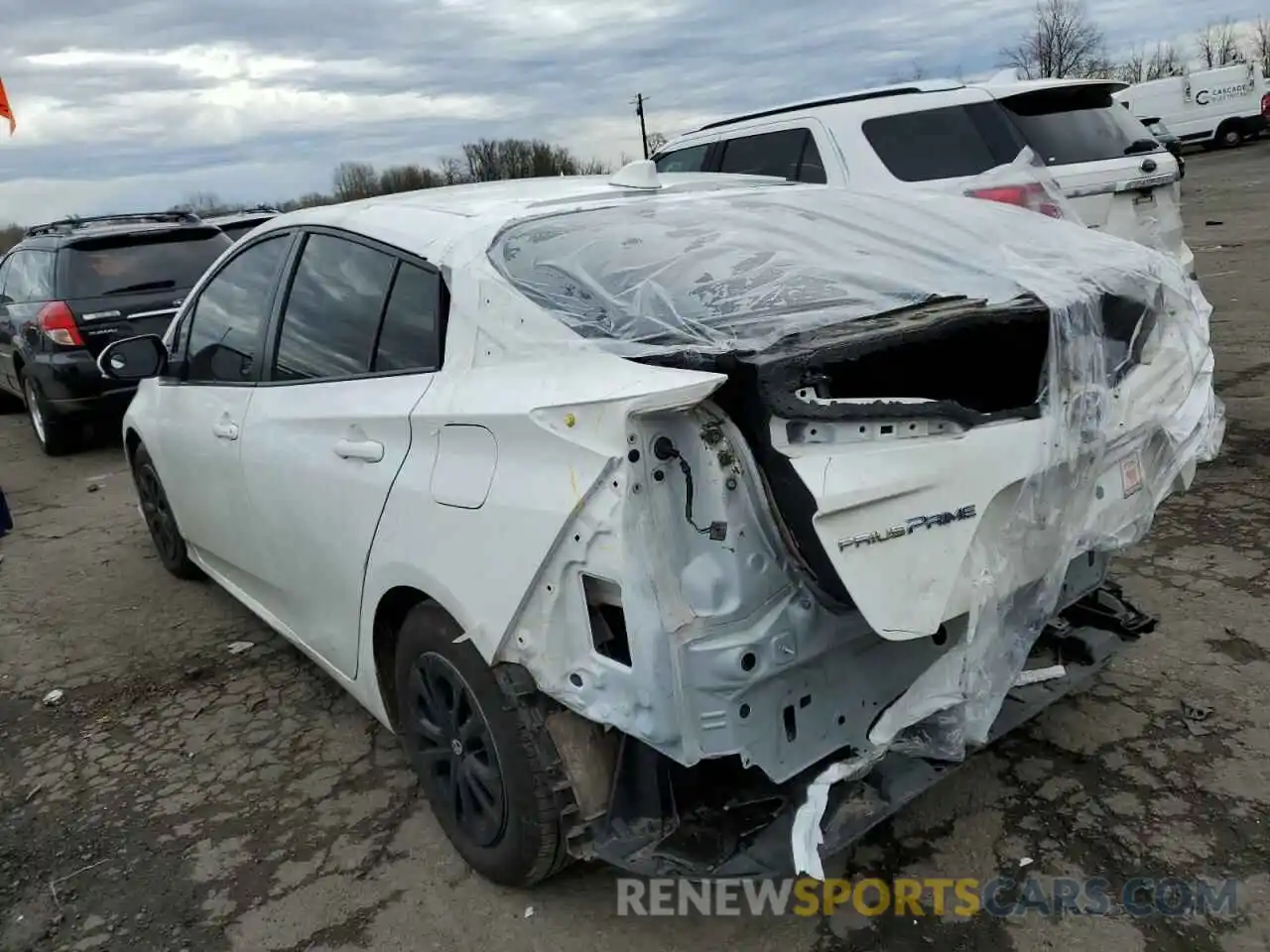 2 Photograph of a damaged car JTDKAMFP4M3193467 TOYOTA PRIUS 2021