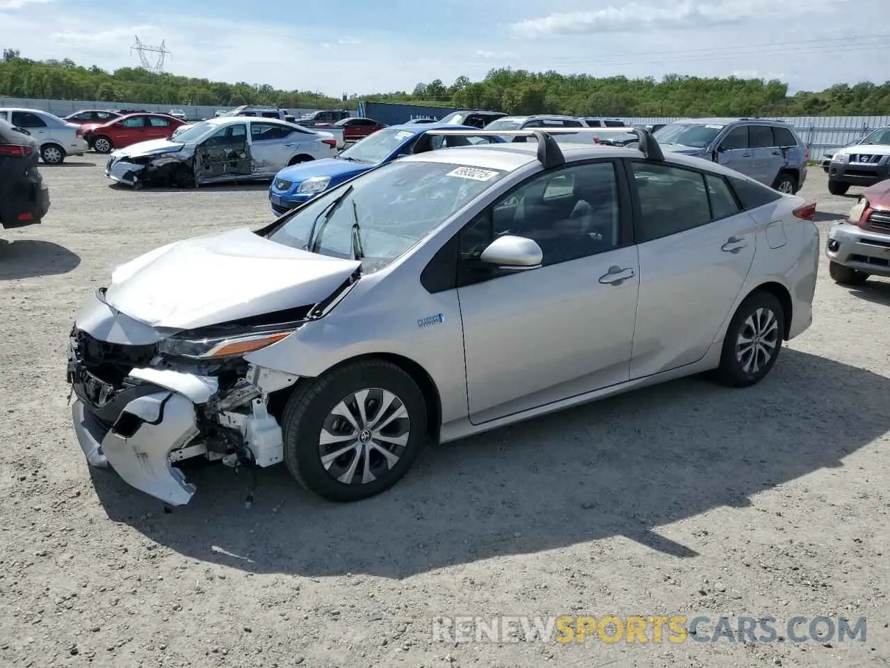 1 Photograph of a damaged car JTDKAMFP5M3165564 TOYOTA PRIUS 2021