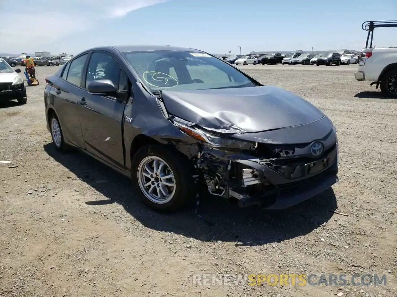 1 Photograph of a damaged car JTDKAMFP5M3166150 TOYOTA PRIUS 2021