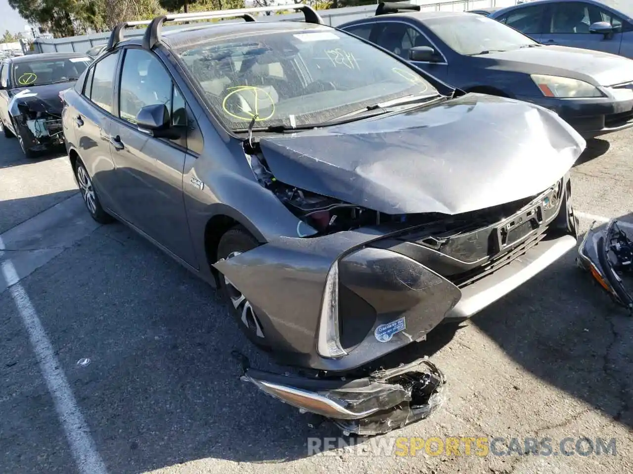 1 Photograph of a damaged car JTDKAMFP5M3179318 TOYOTA PRIUS 2021