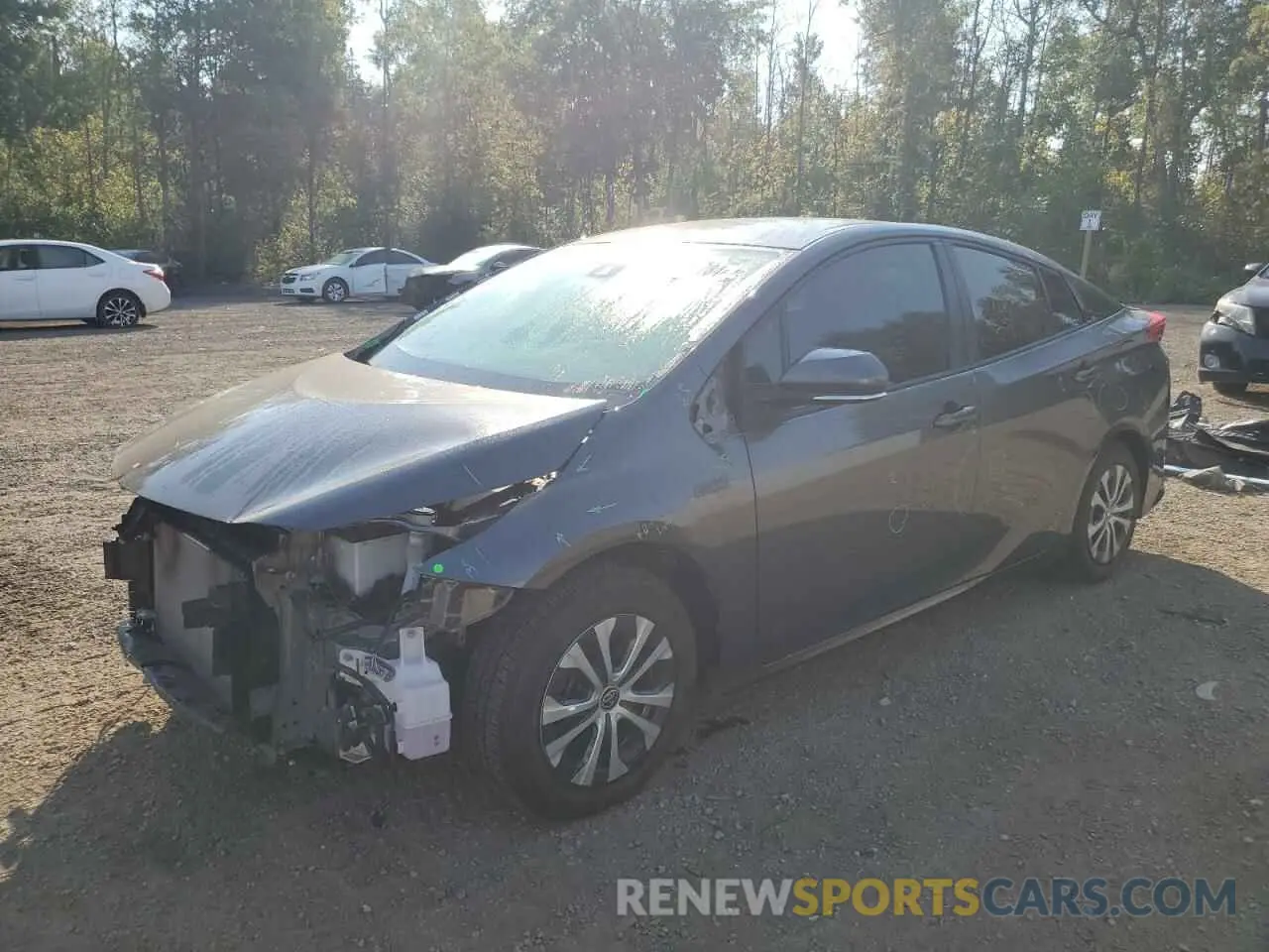 1 Photograph of a damaged car JTDKAMFP6M3166478 TOYOTA PRIUS 2021