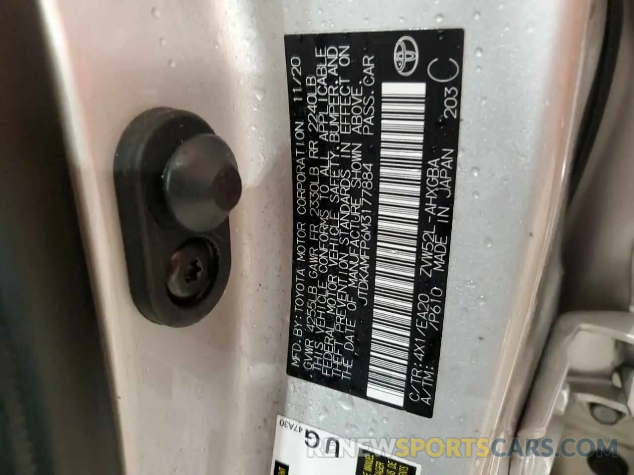 12 Photograph of a damaged car JTDKAMFP6M3177884 TOYOTA PRIUS 2021