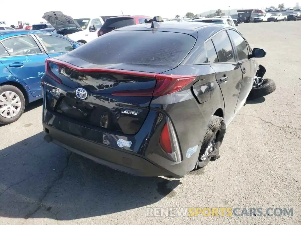 4 Photograph of a damaged car JTDKAMFP6M3181000 TOYOTA PRIUS 2021