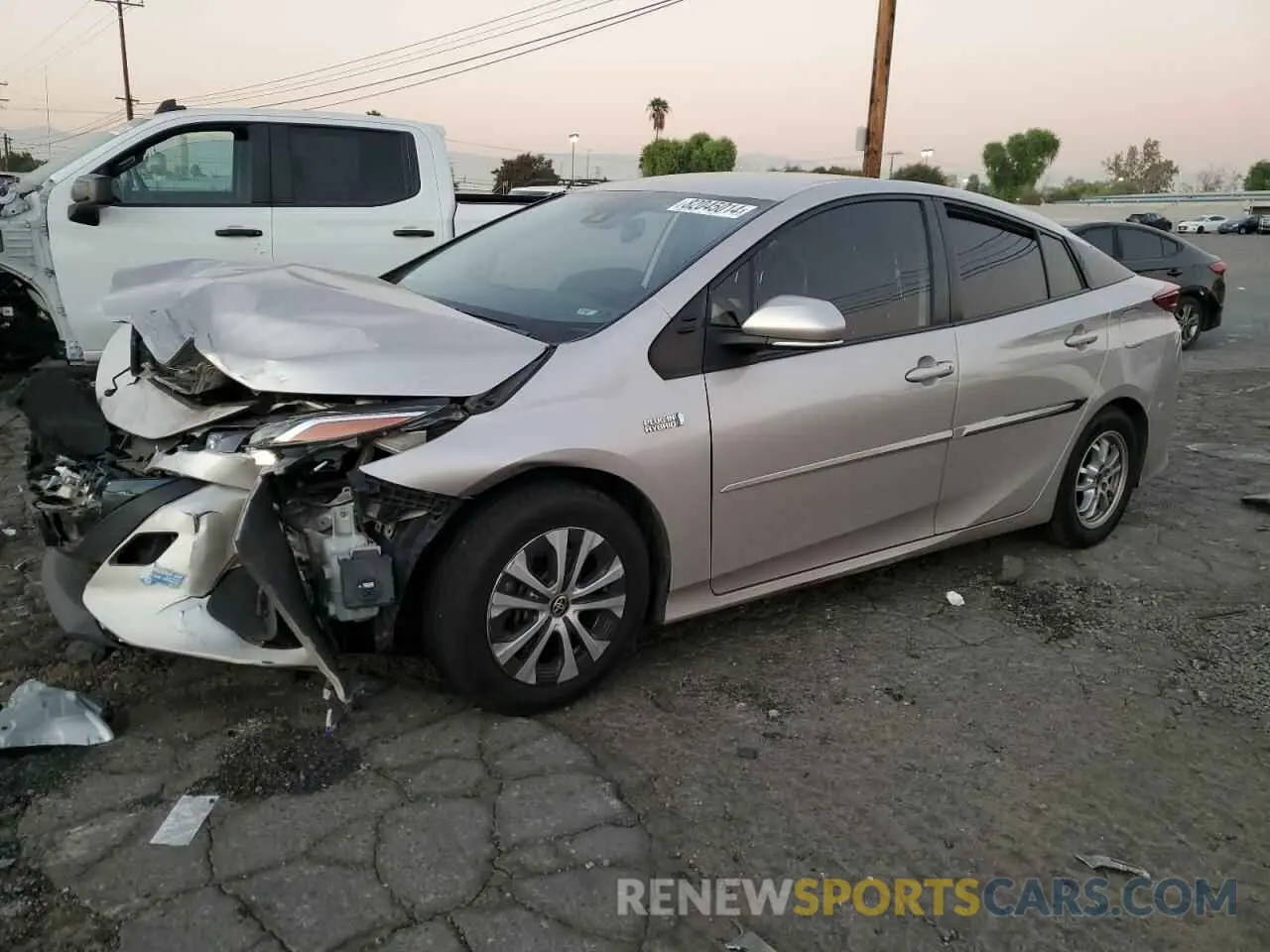 1 Photograph of a damaged car JTDKAMFP6M3184446 TOYOTA PRIUS 2021