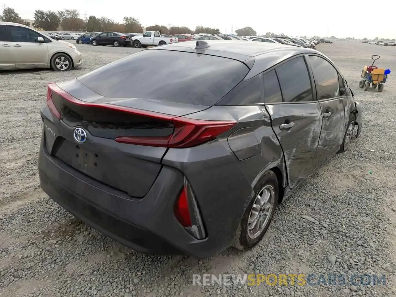 4 Photograph of a damaged car JTDKAMFP6M3188237 TOYOTA PRIUS 2021