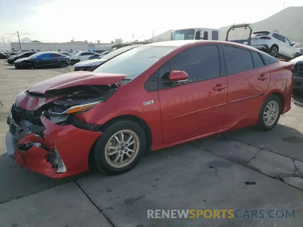 1 Photograph of a damaged car JTDKAMFP7M3165596 TOYOTA PRIUS 2021