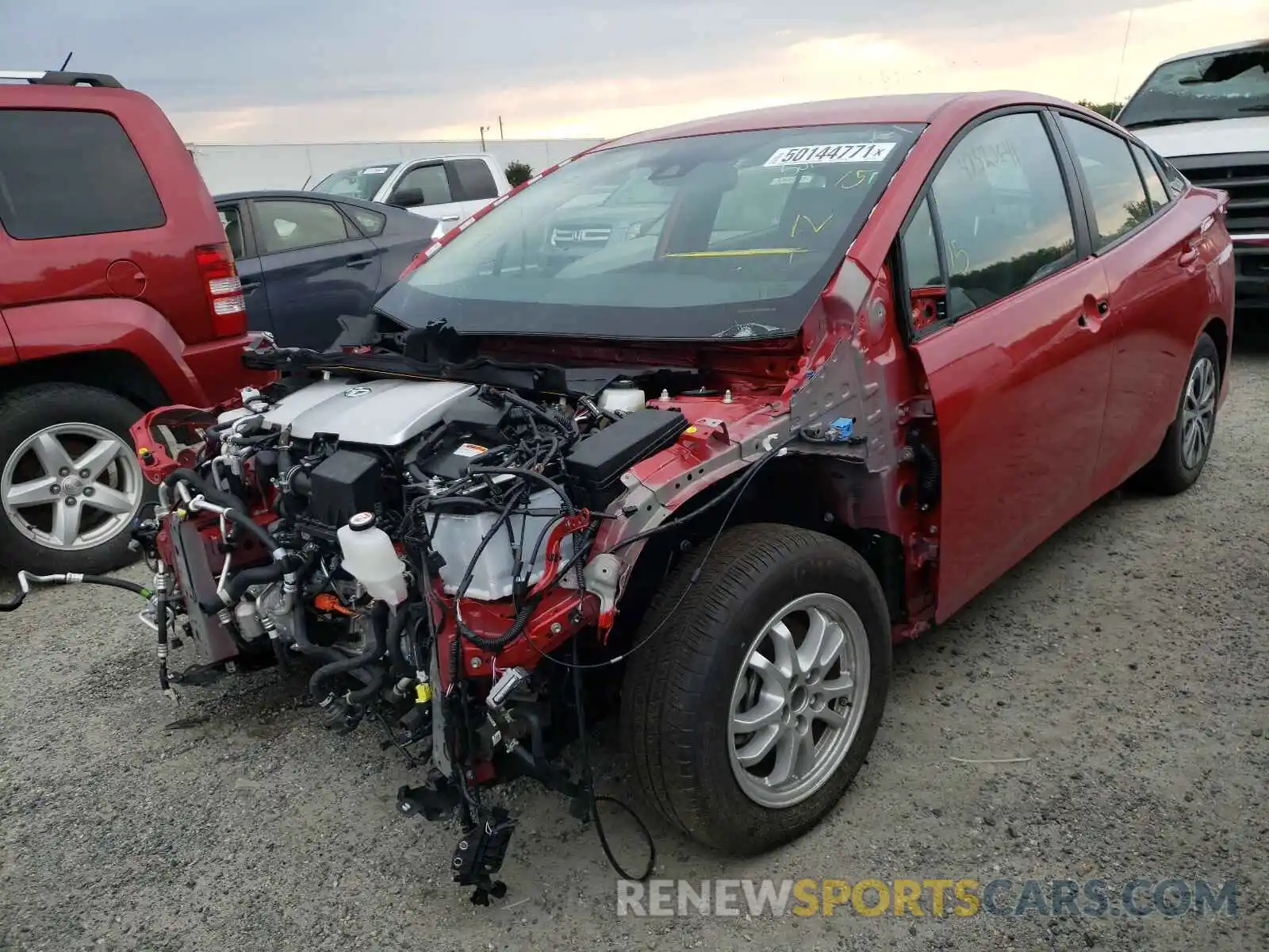 2 Photograph of a damaged car JTDKAMFP7M3174282 TOYOTA PRIUS 2021