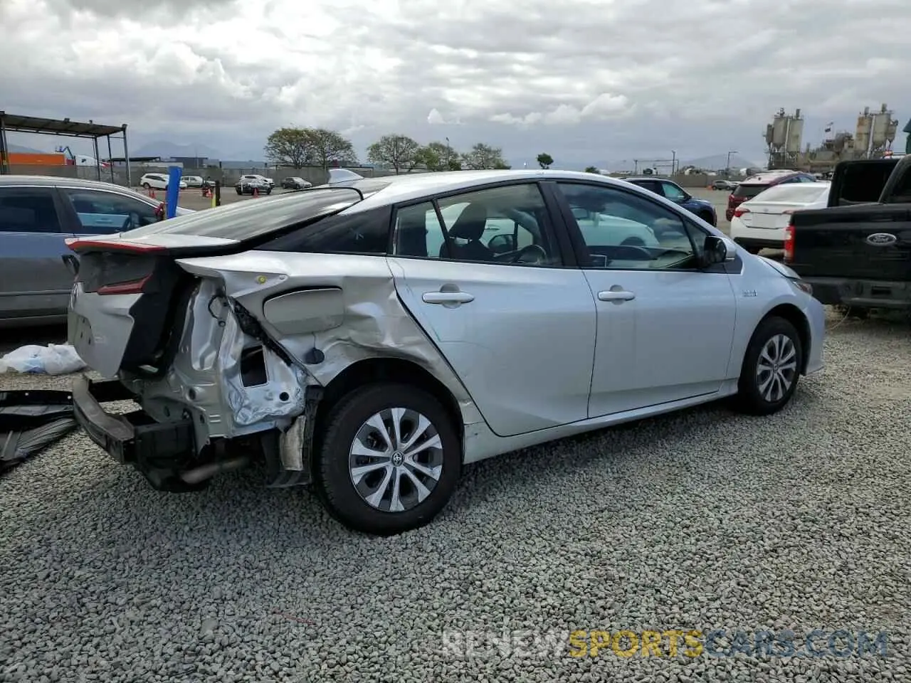 3 Photograph of a damaged car JTDKAMFP7M3185251 TOYOTA PRIUS 2021