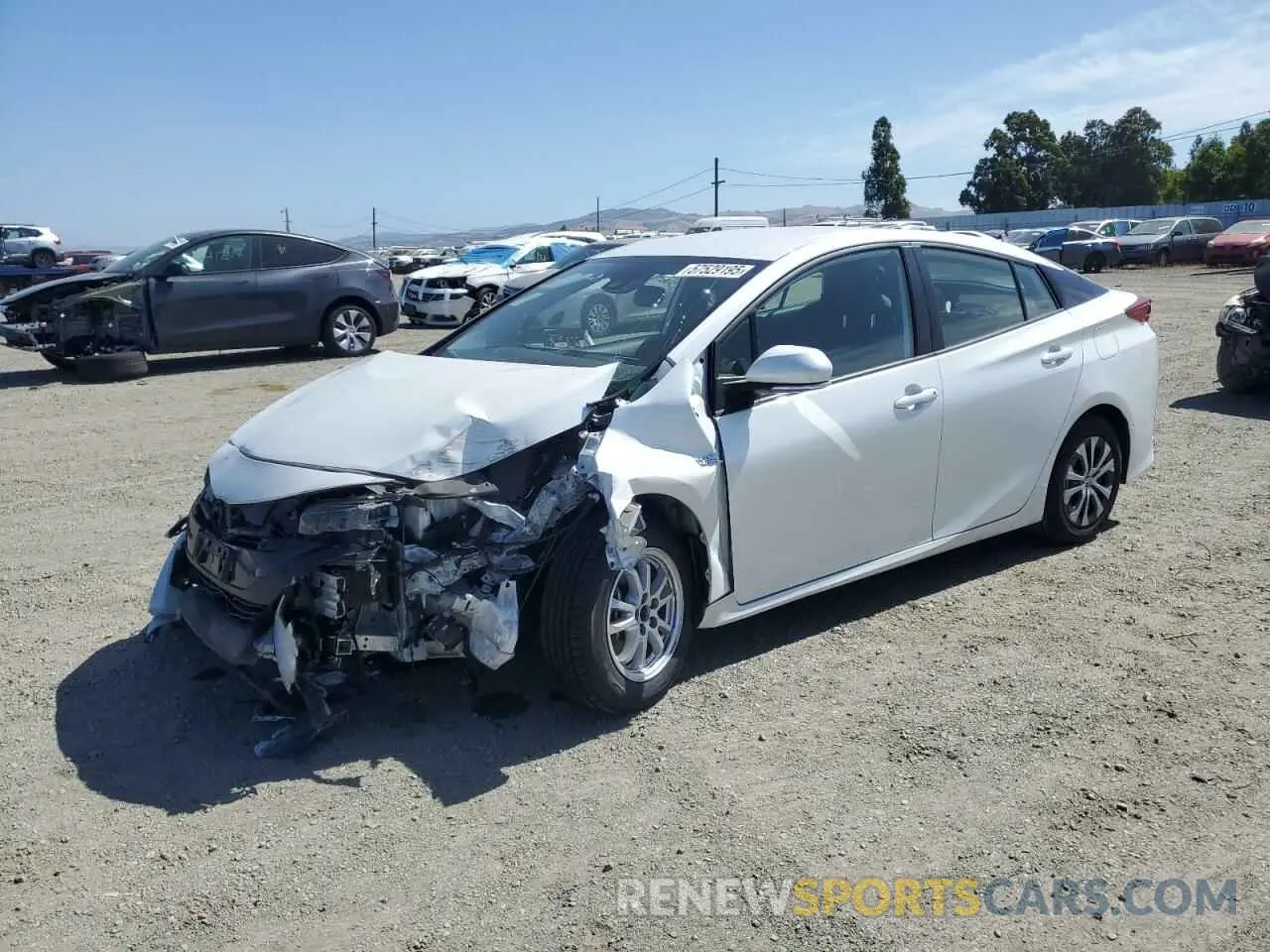 1 Photograph of a damaged car JTDKAMFP7M3191079 TOYOTA PRIUS 2021
