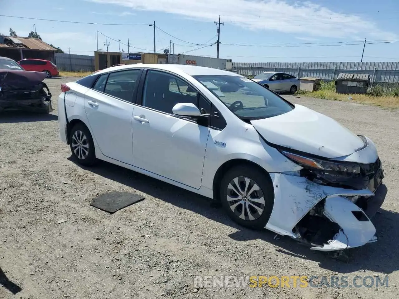 4 Photograph of a damaged car JTDKAMFP7M3191079 TOYOTA PRIUS 2021