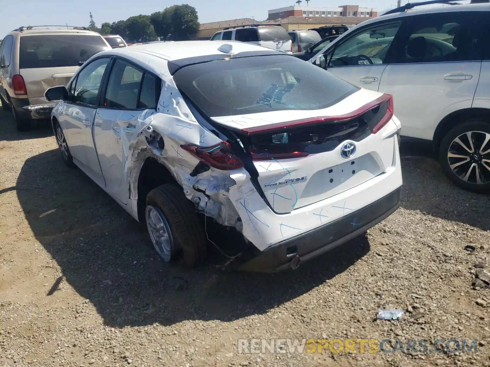 3 Photograph of a damaged car JTDKAMFP7M3196251 TOYOTA PRIUS 2021