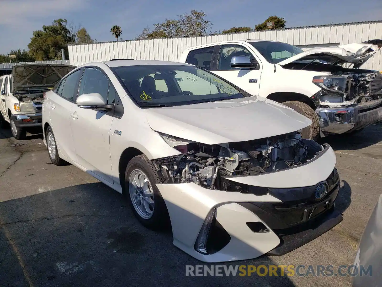 1 Photograph of a damaged car JTDKAMFP8M3173612 TOYOTA PRIUS 2021