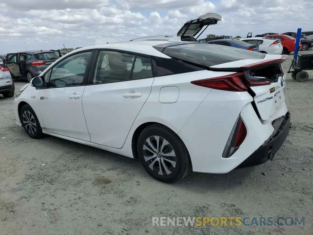 2 Photograph of a damaged car JTDKAMFP8M3193777 TOYOTA PRIUS 2021