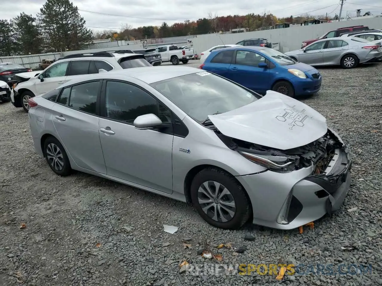 4 Photograph of a damaged car JTDKAMFP8M3194332 TOYOTA PRIUS 2021