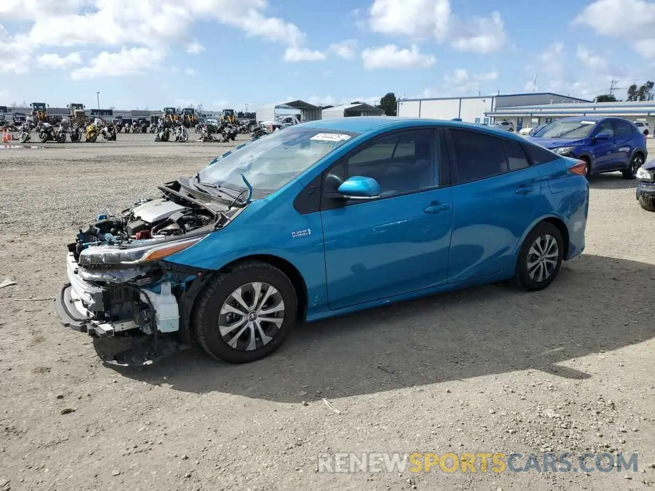 1 Photograph of a damaged car JTDKAMFPXM3171733 TOYOTA PRIUS 2021