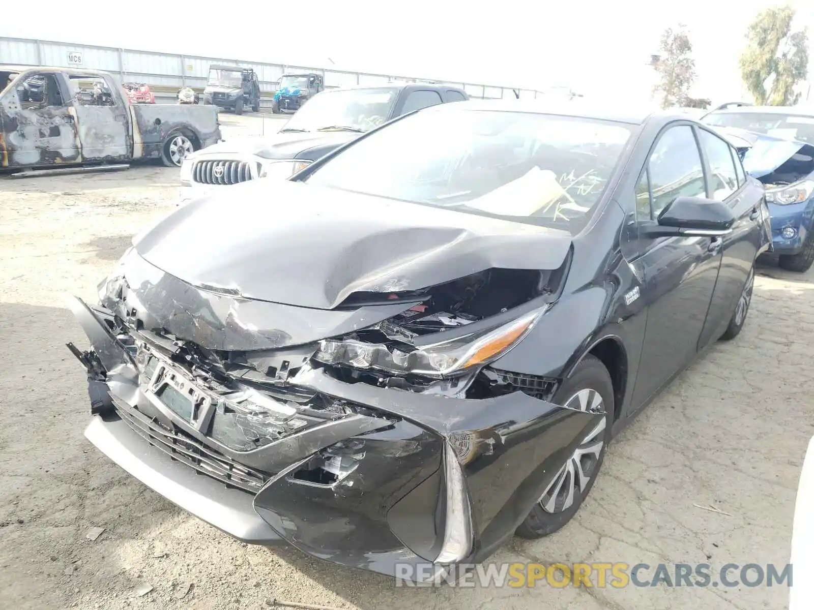 2 Photograph of a damaged car JTDKAMFPXM3176639 TOYOTA PRIUS 2021