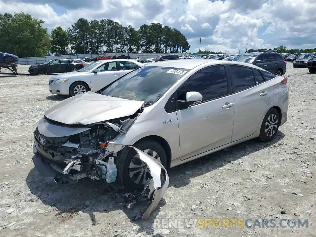 1 Photograph of a damaged car JTDKAMFPXM3184126 TOYOTA PRIUS 2021