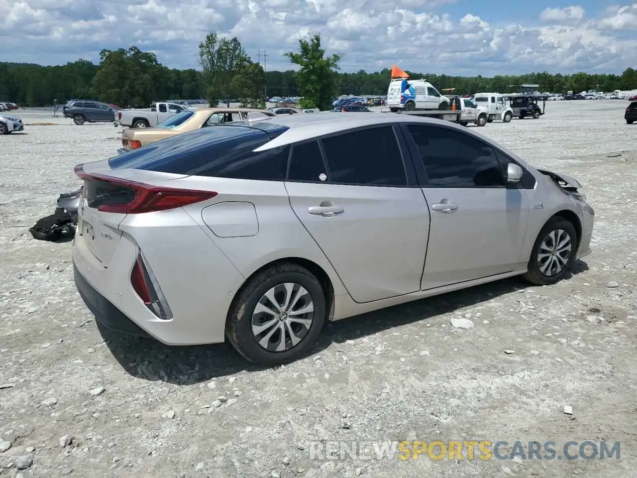3 Photograph of a damaged car JTDKAMFPXM3184126 TOYOTA PRIUS 2021