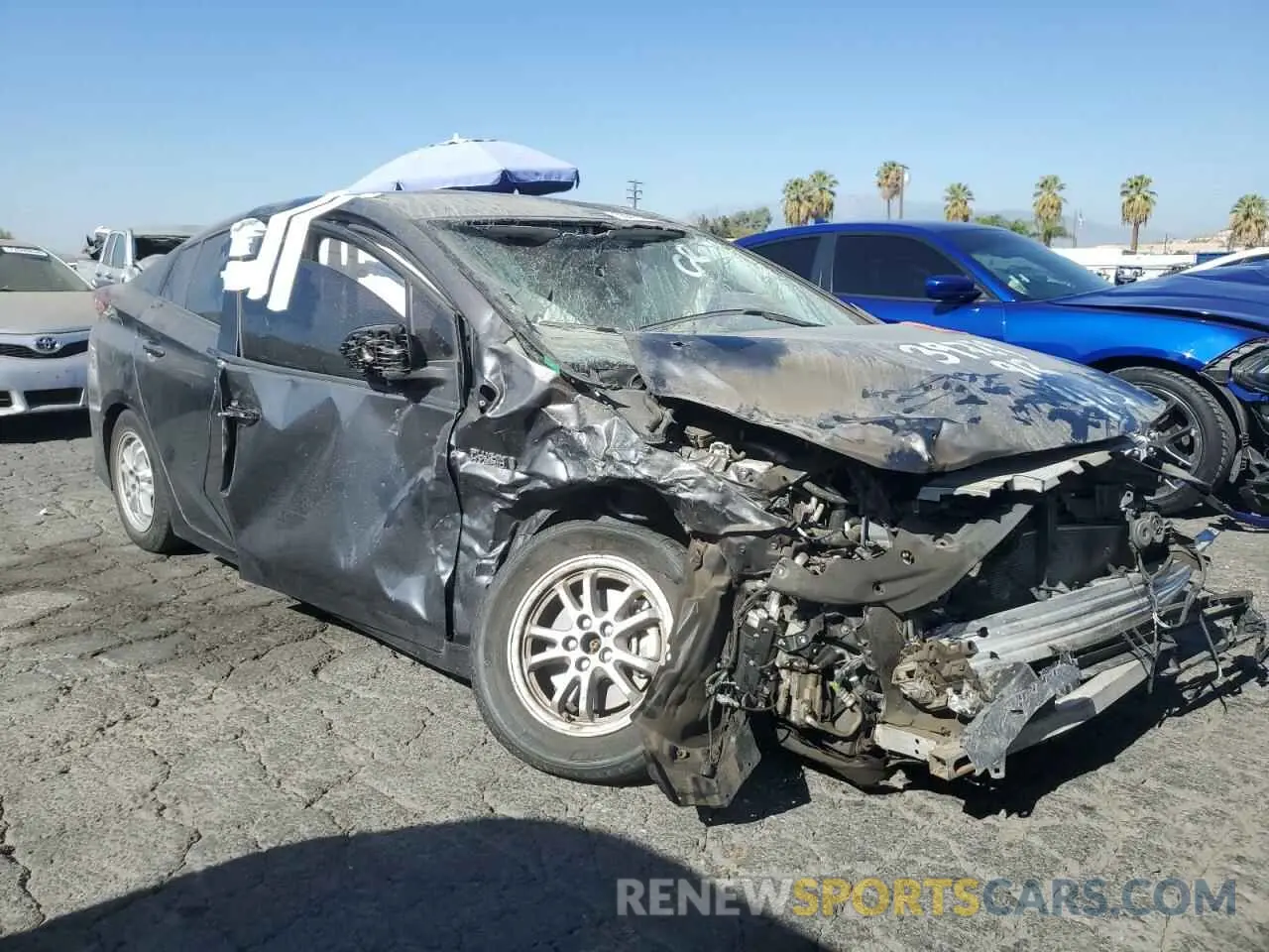 4 Photograph of a damaged car JTDKAMFPXM3189147 TOYOTA PRIUS 2021