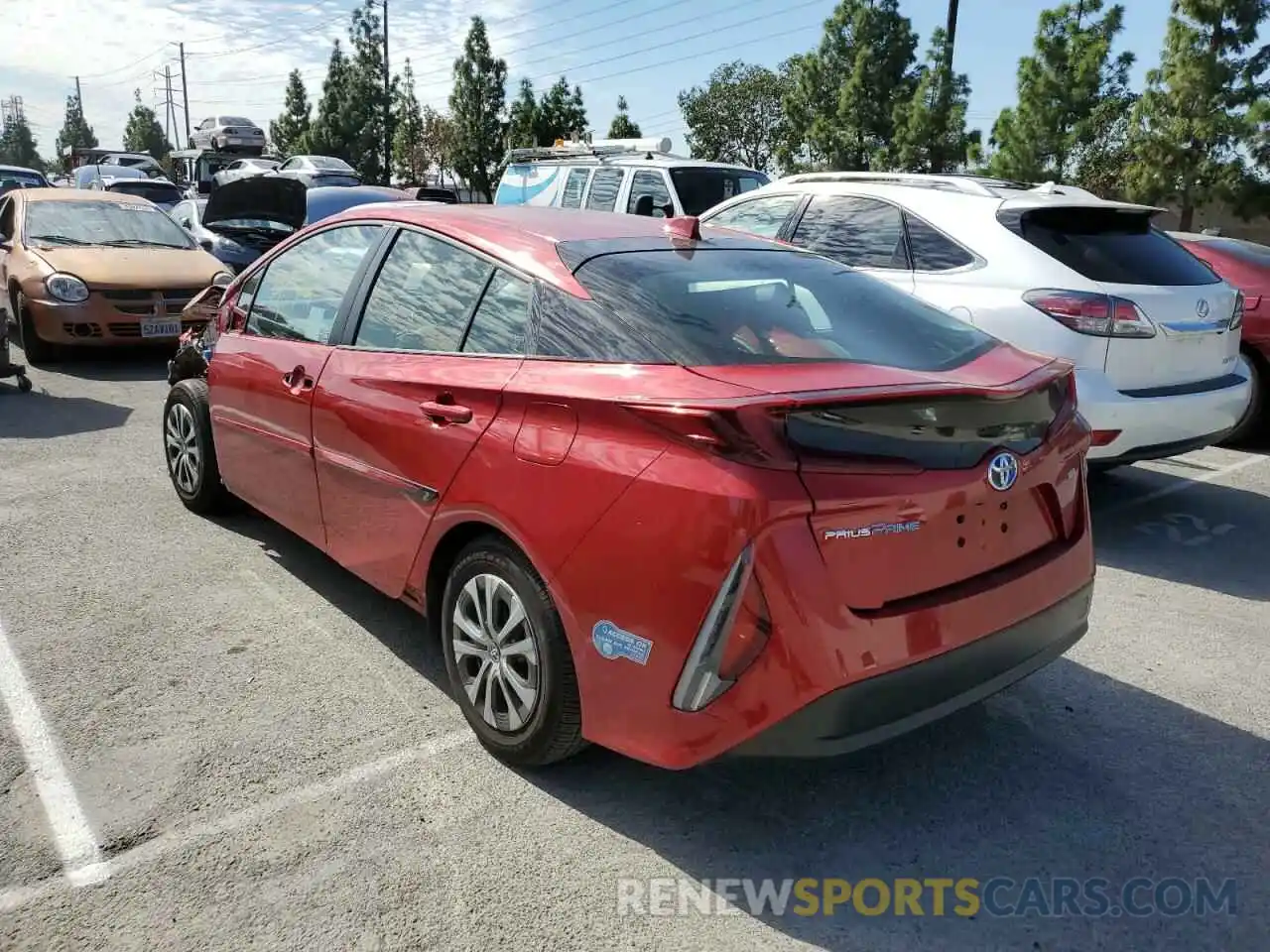 3 Photograph of a damaged car JTDKAMFPXM3189858 TOYOTA PRIUS 2021