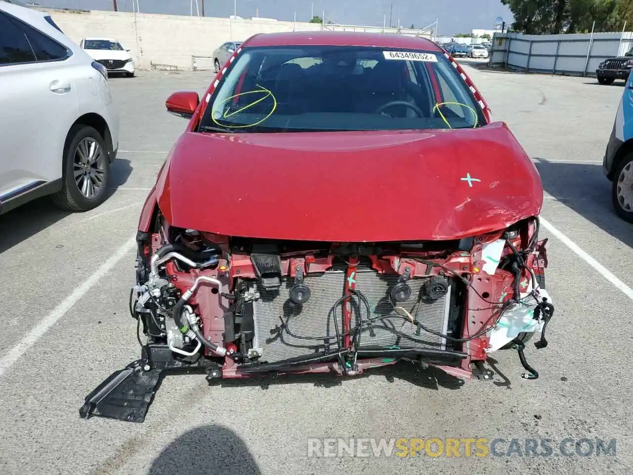 9 Photograph of a damaged car JTDKAMFPXM3189858 TOYOTA PRIUS 2021