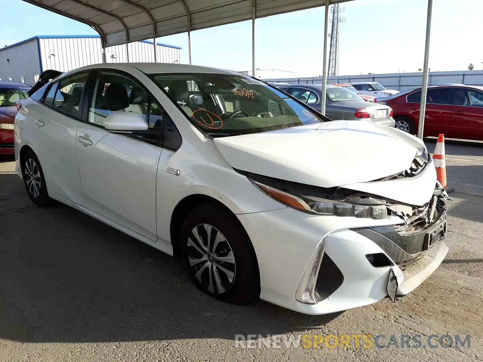 1 Photograph of a damaged car JTDKAMFPXM3190279 TOYOTA PRIUS 2021