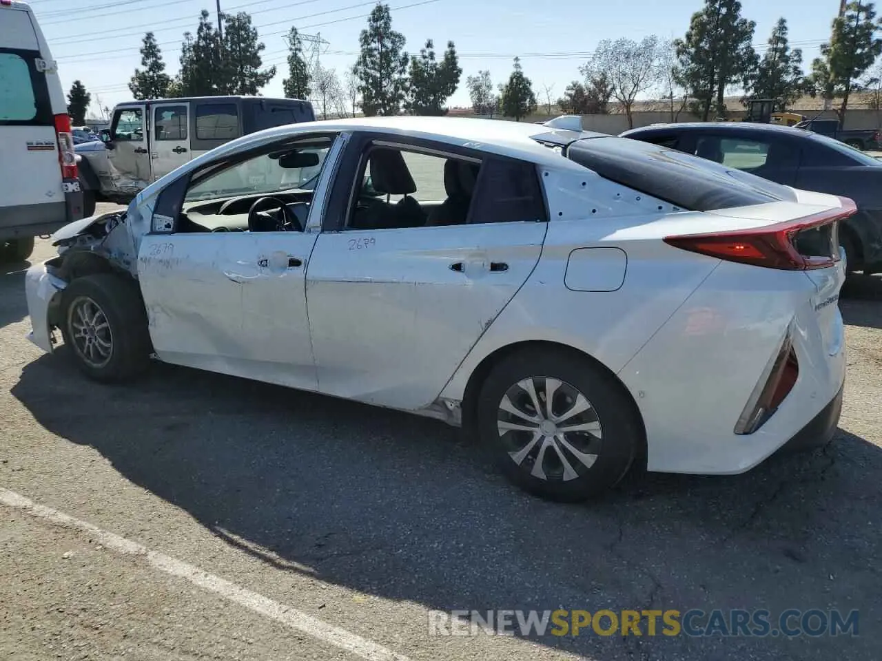 2 Photograph of a damaged car JTDKAMFPXM3190511 TOYOTA PRIUS 2021