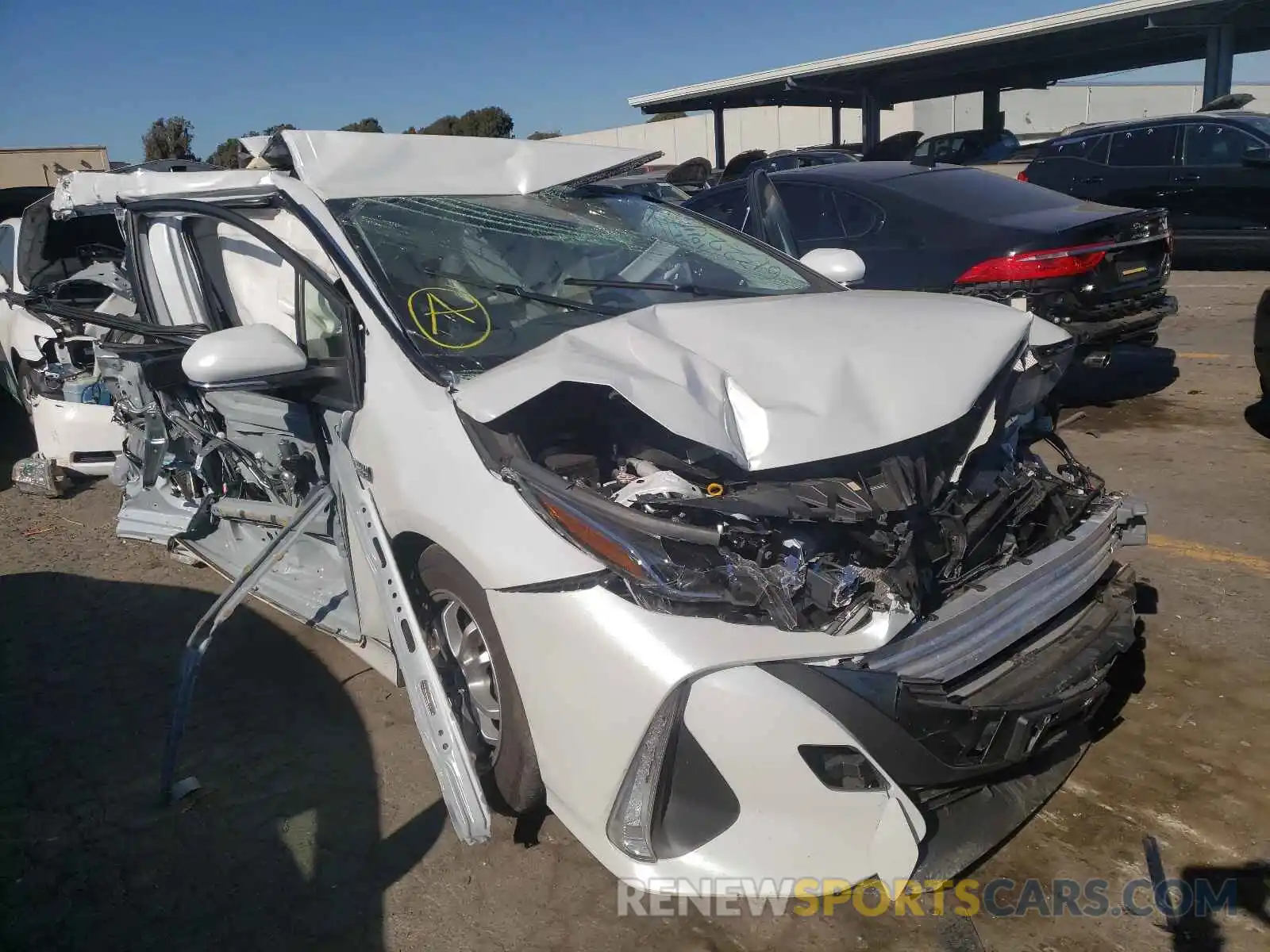 1 Photograph of a damaged car JTDKAMFPXM3191237 TOYOTA PRIUS 2021