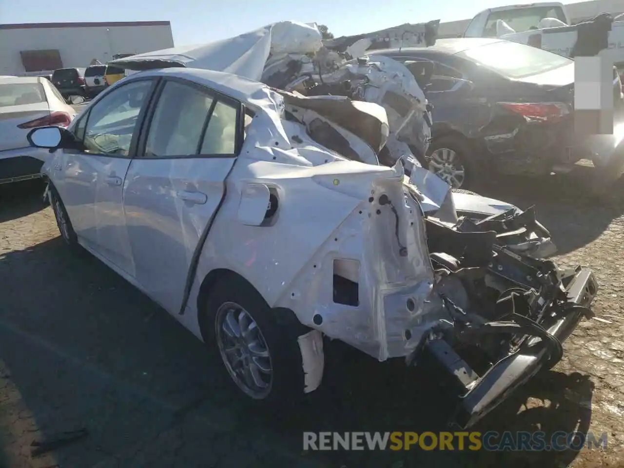 3 Photograph of a damaged car JTDKAMFPXM3191237 TOYOTA PRIUS 2021