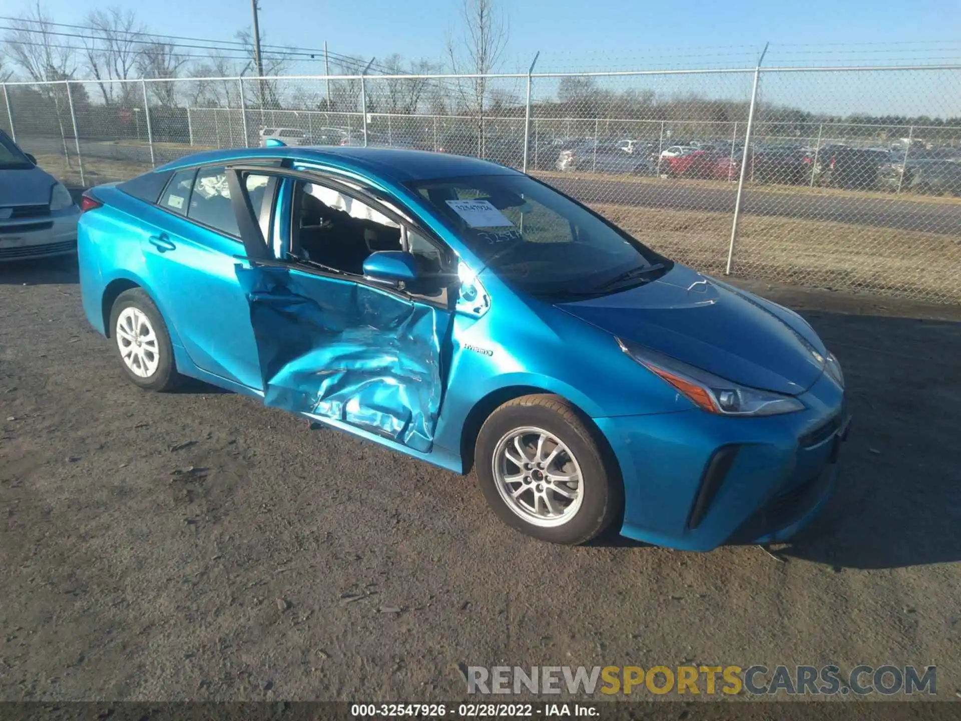 1 Photograph of a damaged car JTDKAMFU0M3143753 TOYOTA PRIUS 2021