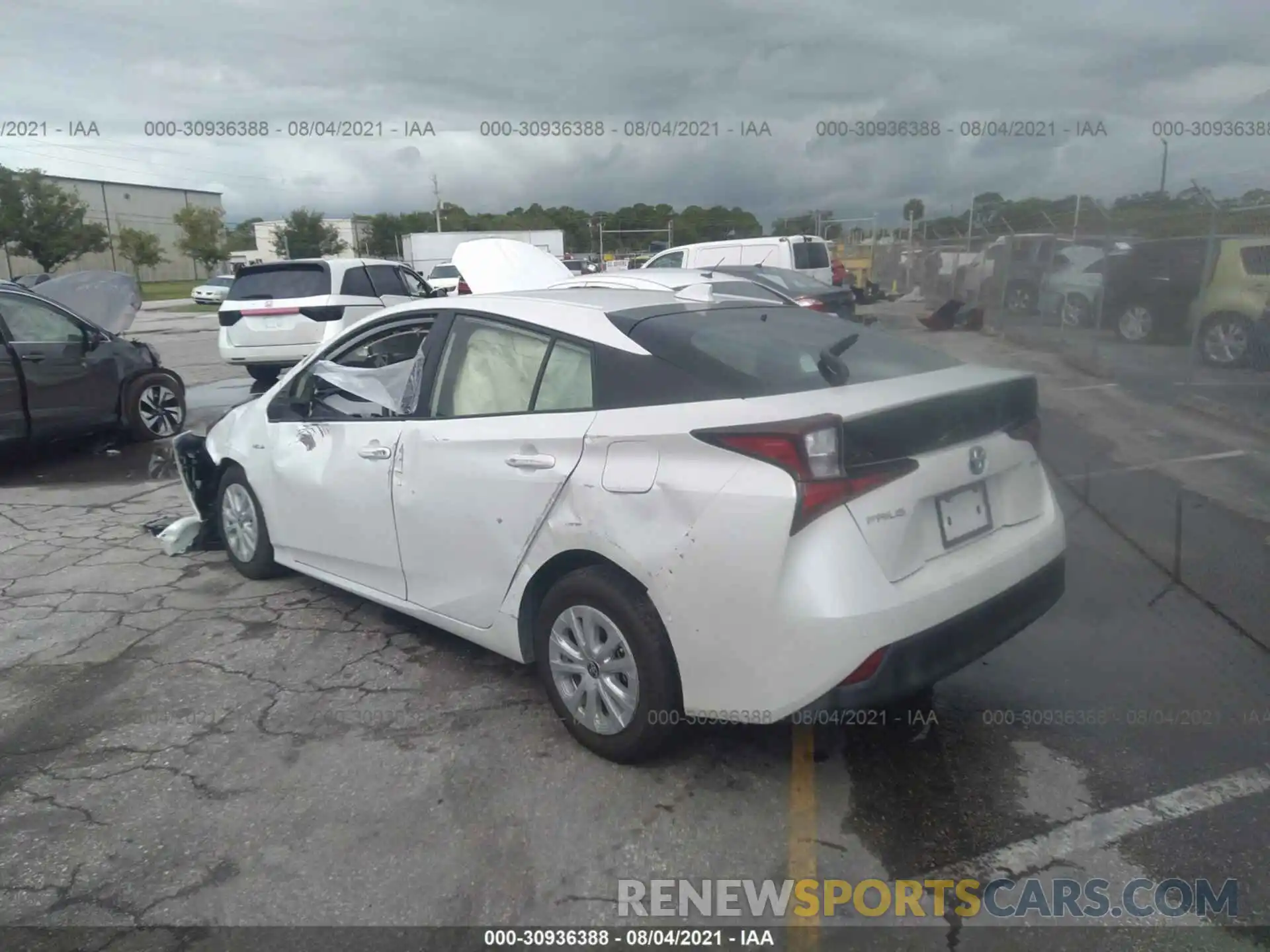 3 Photograph of a damaged car JTDKAMFU0M3145423 TOYOTA PRIUS 2021