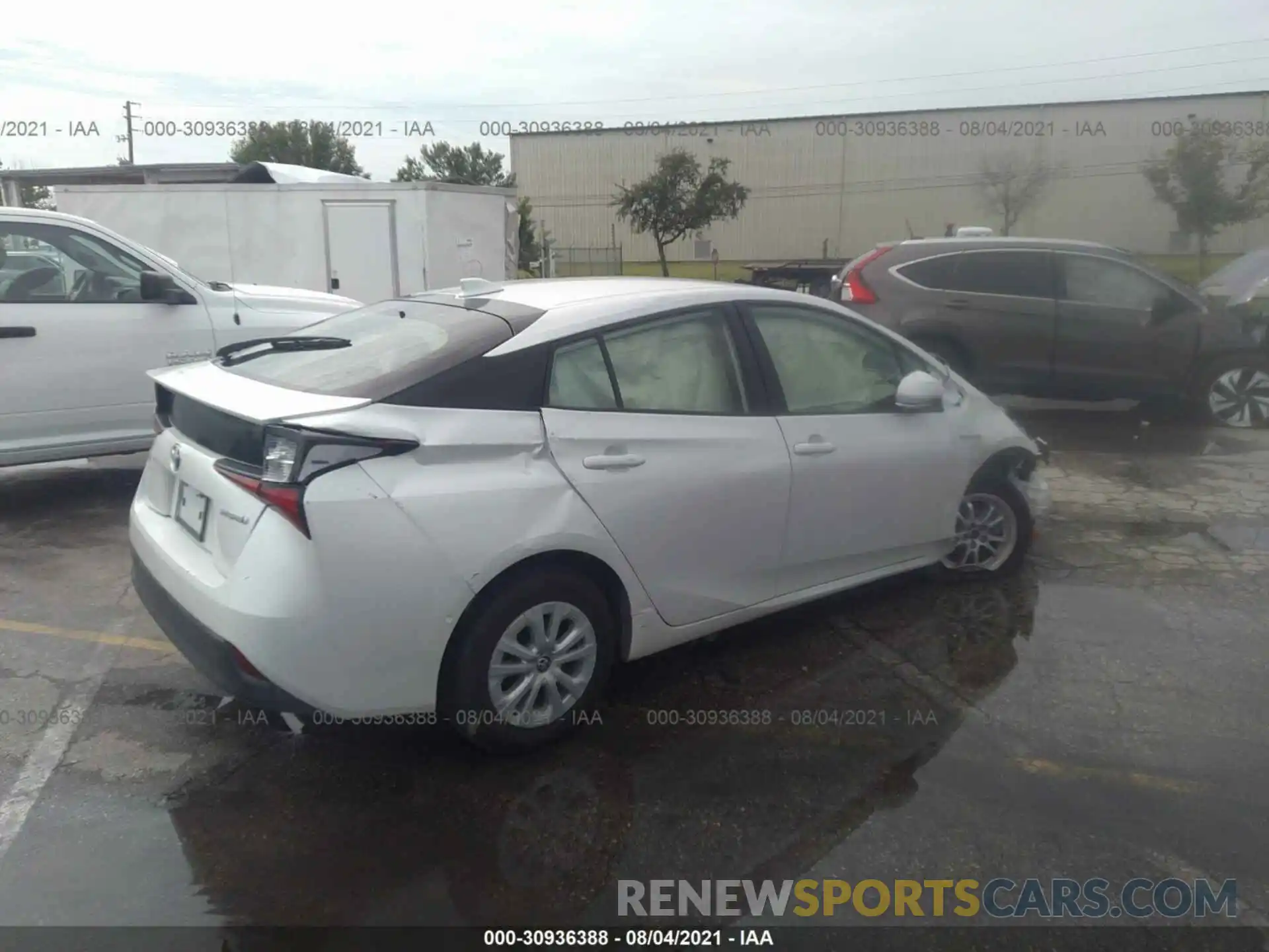 4 Photograph of a damaged car JTDKAMFU0M3145423 TOYOTA PRIUS 2021