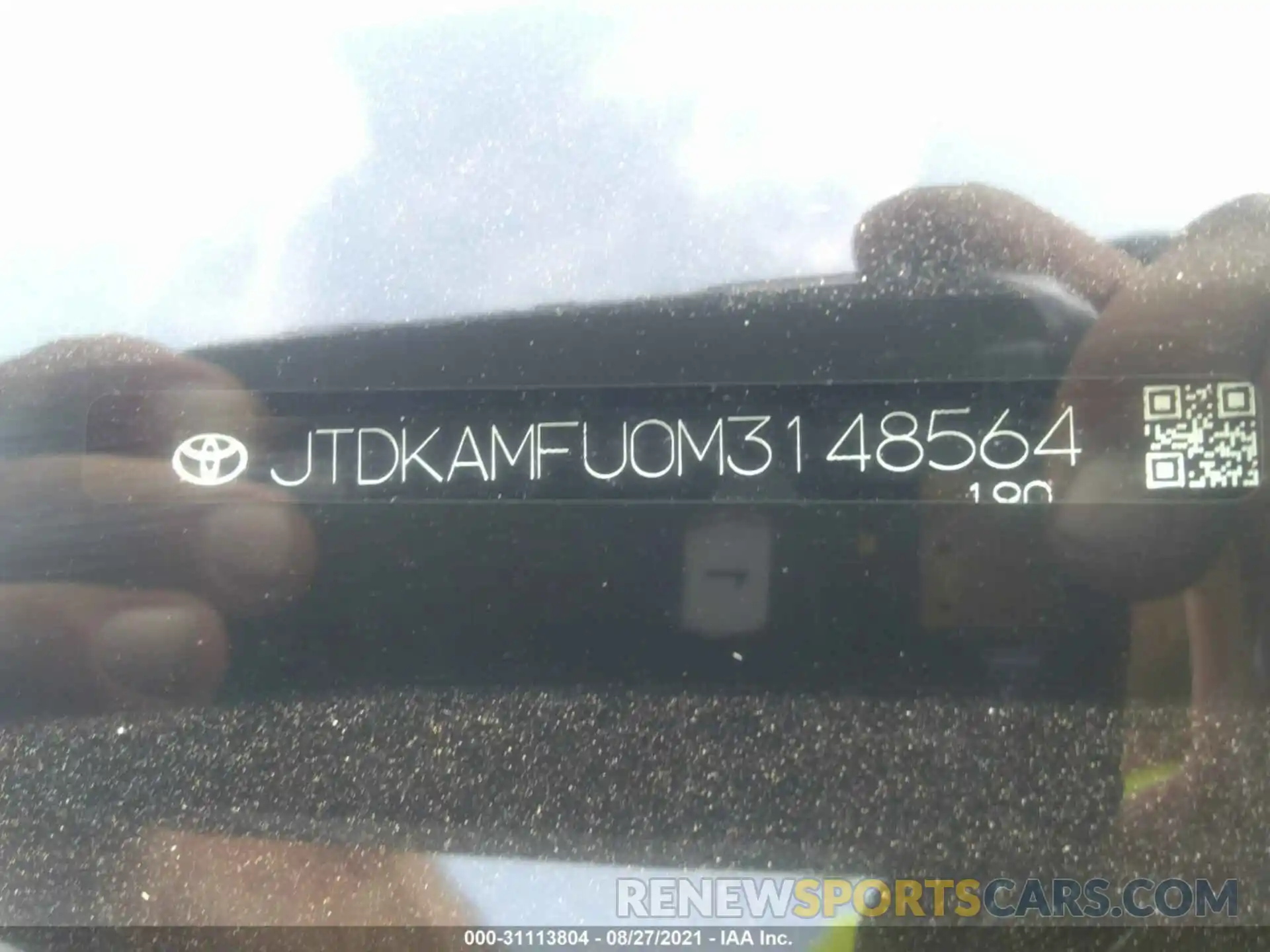 9 Photograph of a damaged car JTDKAMFU0M3148564 TOYOTA PRIUS 2021