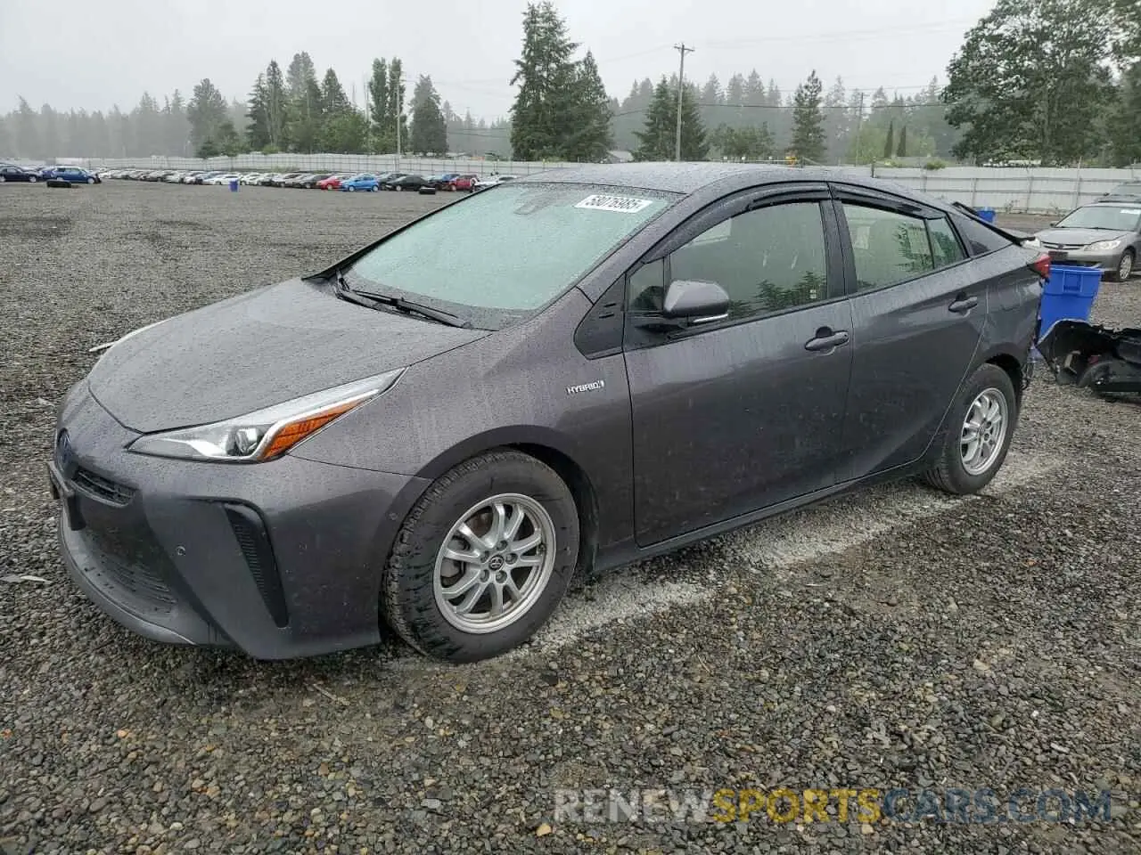 1 Photograph of a damaged car JTDKAMFU0M3149424 TOYOTA PRIUS 2021