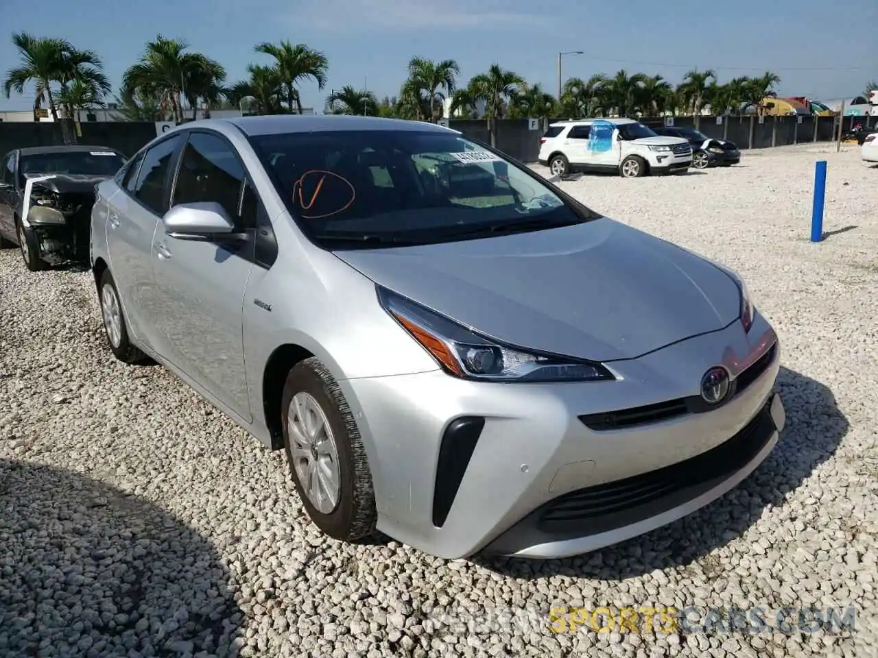 1 Photograph of a damaged car JTDKAMFU1M3133992 TOYOTA PRIUS 2021