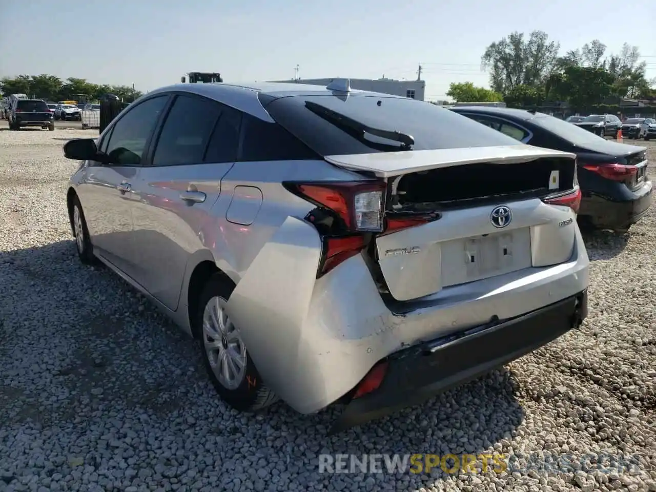 3 Photograph of a damaged car JTDKAMFU1M3133992 TOYOTA PRIUS 2021