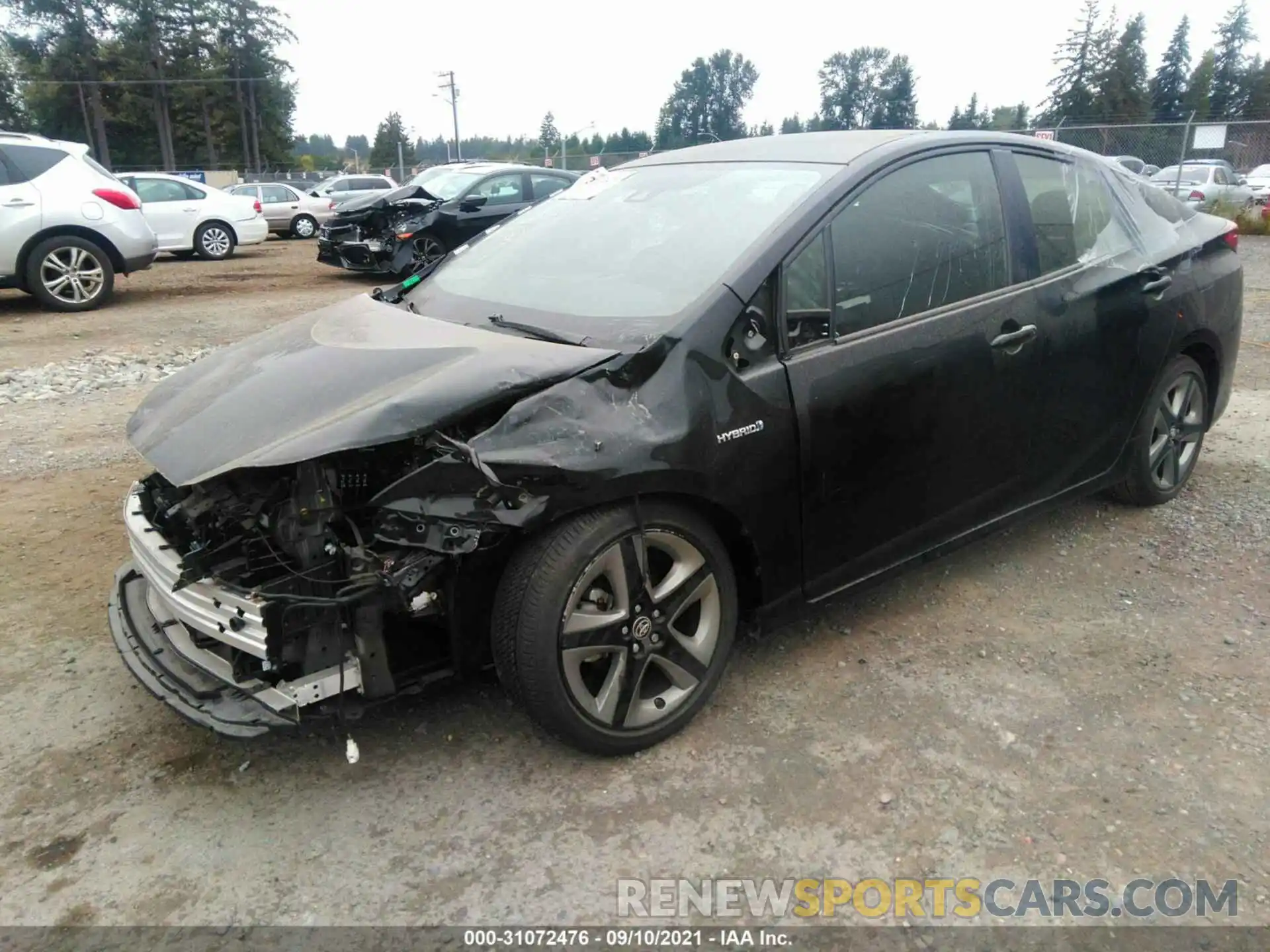 2 Photograph of a damaged car JTDKAMFU1M3136410 TOYOTA PRIUS 2021