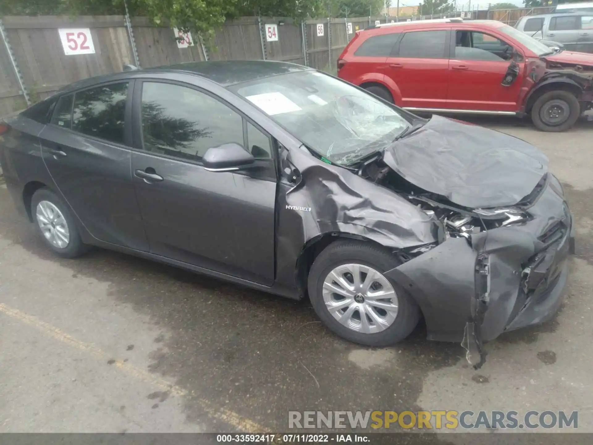 1 Photograph of a damaged car JTDKAMFU1M3148654 TOYOTA PRIUS 2021