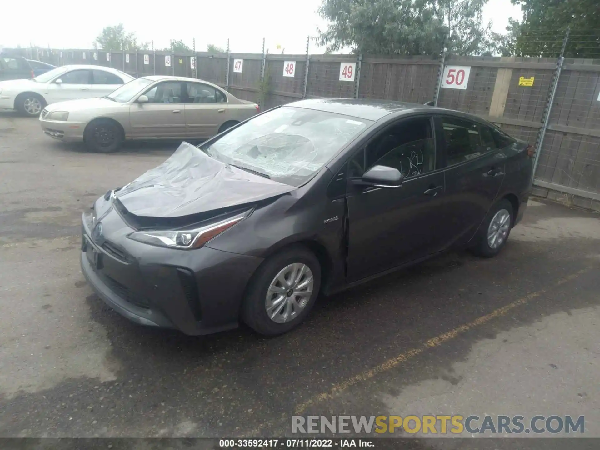 2 Photograph of a damaged car JTDKAMFU1M3148654 TOYOTA PRIUS 2021