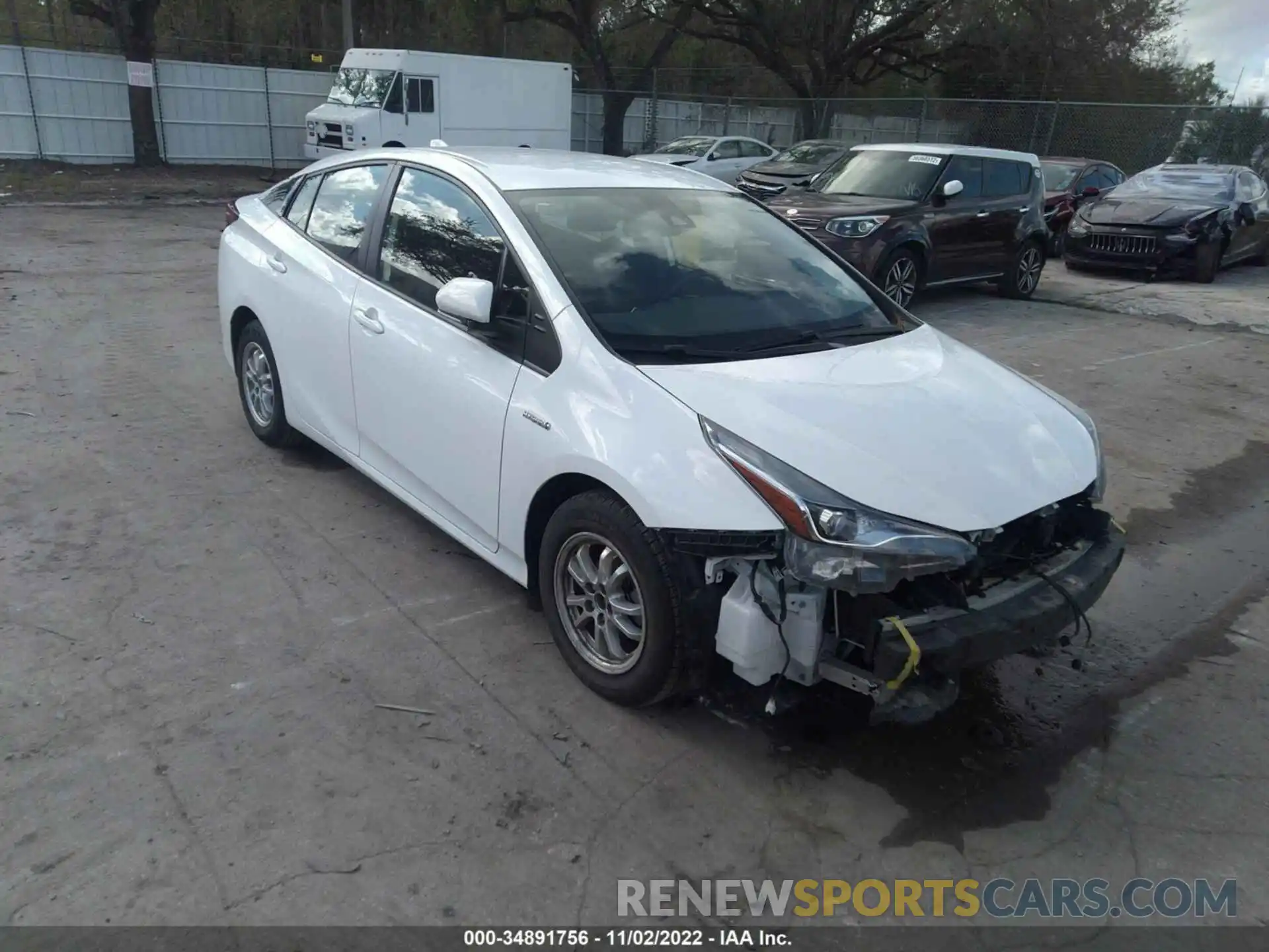 1 Photograph of a damaged car JTDKAMFU1M3149173 TOYOTA PRIUS 2021