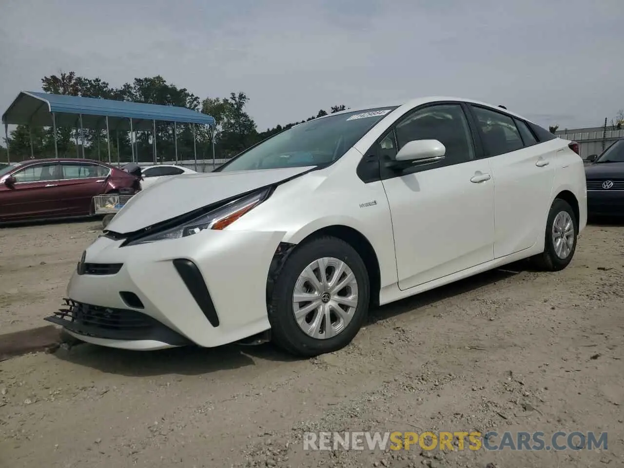 1 Photograph of a damaged car JTDKAMFU1M3151523 TOYOTA PRIUS 2021