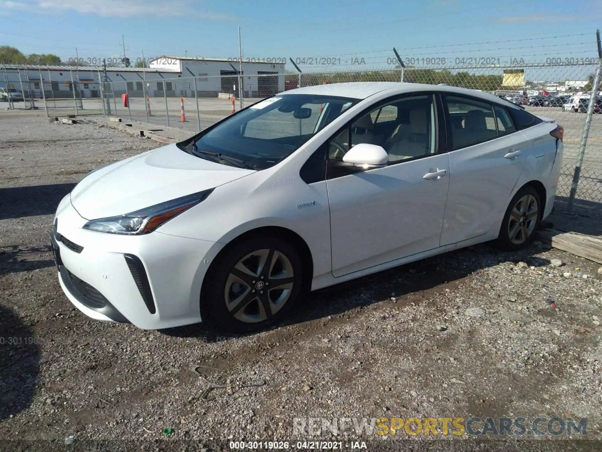 2 Photograph of a damaged car JTDKAMFU2M3127554 TOYOTA PRIUS 2021