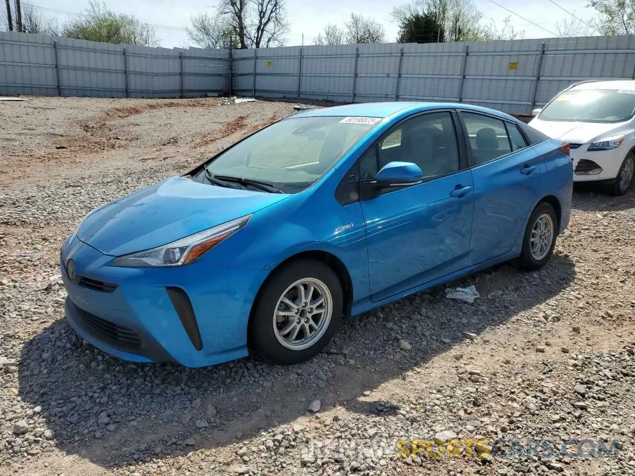 1 Photograph of a damaged car JTDKAMFU2M3131233 TOYOTA PRIUS 2021