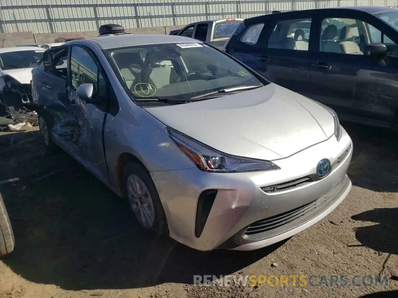 1 Photograph of a damaged car JTDKAMFU2M3135542 TOYOTA PRIUS 2021