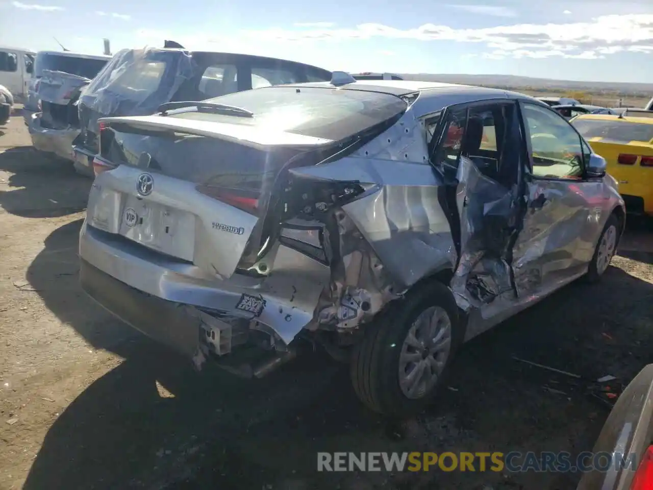 4 Photograph of a damaged car JTDKAMFU2M3135542 TOYOTA PRIUS 2021