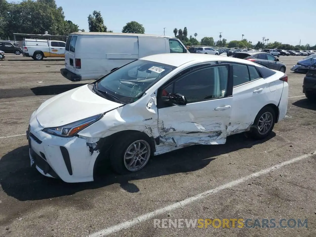 1 Photograph of a damaged car JTDKAMFU2M3149411 TOYOTA PRIUS 2021